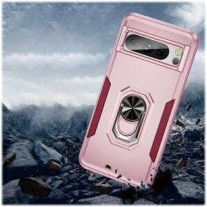 SaharaCase - Military Kickstand Series Case for Google Pixel 8 - Rose Gold