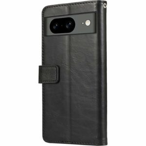 SaharaCase - Leather Folio Wallet Case for Google Pixel 8 - Black