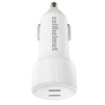 Cellhelmet - 20W Dual Car Charger Plug Type-C with Total 40W Output - White