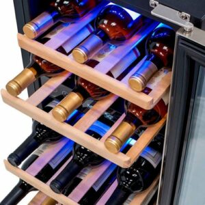 NewAir - 29-Bottle Factory Refurbished Wine Cooler - Stainless Steel