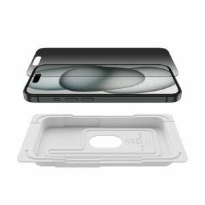 Belkin - ScreenForce™iPhone 15/14 Pro Privacy Screen Protector - Black