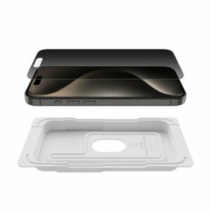 Belkin - ScreenForce™iPhone 15 Plus Privacy Screen Protector - Black