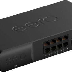 eero - PoE Gateway, 10-port Wired Network Router and PoE Switch with 140W USB-C Power Adapter - Black