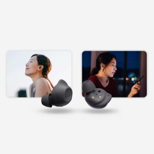 Samsung - Geek Squad Certified Refurbished Galaxy Buds FE Wireless Earbud Headphones - Graphite