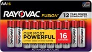 Rayovac Fusion AA Batteries (16 Pack), Double A Alkaline Batteries