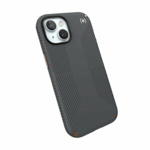 Speck - Presidio2 Grip Case for Apple iPhone 15/14/13 - Charcoal Gray