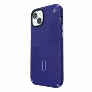 Speck - Presidio2 Grip ClickLock Case with MagSafe for Apple iPhone 15 Plus/14 Plus - Future Blue