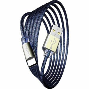 Chargeworx - 6' GlowSync USB-C Cable - Dark Blue