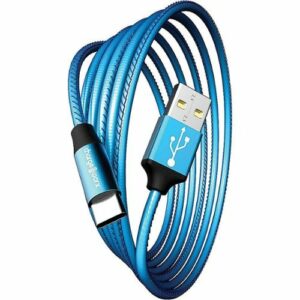 Chargeworx - 6' ColorCords USB to USB-C Cable - Blue