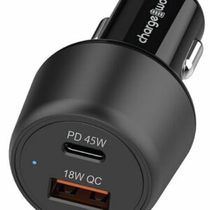 Chargeworx - 65W Dual PD Car Charger - White