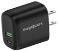 Chargeworx - 20W Dual-Port Power Delivery Wall Charger - Black