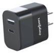 Chargeworx - 20W Dual-USB and USB-C Wall Charger - Black