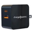 Chargeworx - 48W Dual-Port Power Delivery Wall Charger - Black