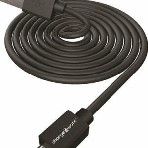 Chargeworx - 6' Micro USB Sync and Charge Cable - Black