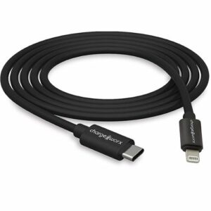 Chargeworx - 3' 20W PD Lightning to USB-C Cable - Black