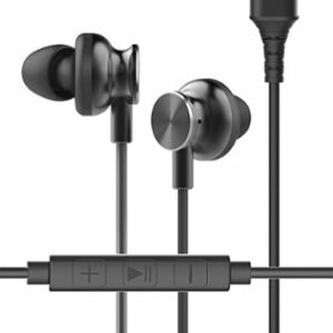 Chargeworx - USB-C Wired In-Ear Earbuds - Black