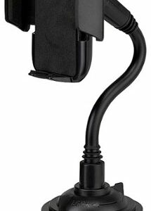 Chargeworx - Universal Cup Holder Car Mount for Most Smartphones - Black