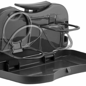 Chargeworx - Backseat Cup Holder and Food Tray - Black