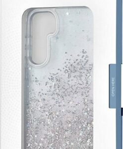 Insignia™ - Hard-Shell Case for Samsung Galaxy S24 - Glitter Gradient (Clear)