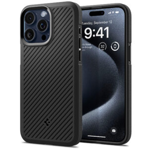 Spigen - Core Armor Case for Apple iPhone 15 Pro - Matte Black