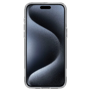 Spigen - Slim Armor Essential S MagFit Case for Apple iPhone 15 Pro Max - Crystal Clear