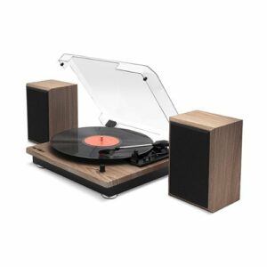 Victrola - Montauk Bluetooth Turntable System - Farmhouse Walnut