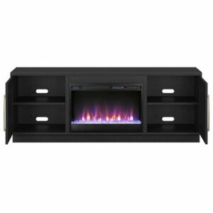 Camden&Wells - Tillman TV Stand for TV's up to 75" - Black Grain