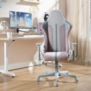 X Rocker - Mysa PC Gaming Chair - Gray/Pink