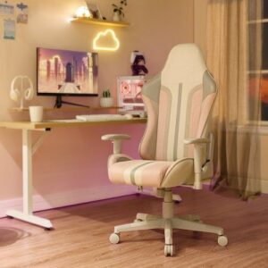 X Rocker - Mysa PC Gaming Chair - Gray/Pink