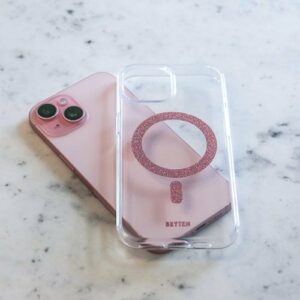 Bryten - MagFX Case for Apple iPhone 15 - Pink Glitter