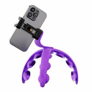 Tenikle - PRO Bendable Suction Cup Tripod Mount - Purple