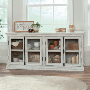 Sauder - Barrister Lane Storage Credenza Wp A2 - White Plank