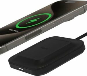 mophie - 15W Wireless Pad for iPhone or Android - Black