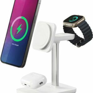 JOURNEY - TRIO ULTRA 3-in-1 Fast Wireless Charging Station - White