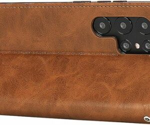 SaharaCase - Folio Wallet Case for Samsung Galaxy S24 Ultra - Brown