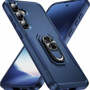 SaharaCase - ArmorPro Kickstand Case for Samsung Galaxy S24+ - Navy Blue