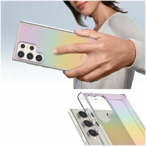 SaharaCase - Hybrid-Flex Hard Shell Series Case for Samsung Galaxy S24 Ultra - Transparent Gradient