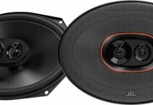 JBL - 6” x 9” Three-way car audio speaker - Black