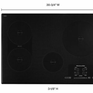 KitchenAid - 30" Built-In Electric Induction Cooktop - Black