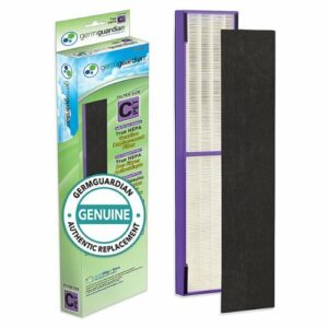 Genuine HEPA Pet Pure Replacement Filter C for GermGuardian AC5000 Series Air Purifiers - White