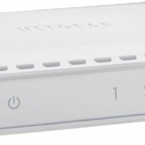 NETGEAR - 5-Port 10/100/1000 Mbps Gigabit Unmanaged Switch - White