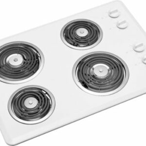 Whirlpool - 30" Built-In Electric Cooktop - White