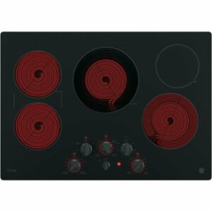 GE Profile - 30" Built-In Electric Cooktop - Black on Black