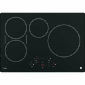 GE Profile - 30" Built-In Electric Induction Cooktop - Black on Black