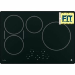 GE Profile - 30" Built-In Electric Induction Cooktop - Black on Black