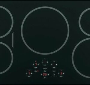 GE Profile - 36" Built-In Electric Induction Cooktop - Black on Black