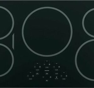 GE Profile - 36" Built-In Electric Induction Cooktop - Black on Black