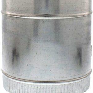 Zephyr - Duct 8 In. Round In-Line Damper for Range Hood - Silver