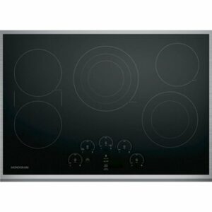 Monogram - 29.9" Electric Cooktop - Black/stainless steel