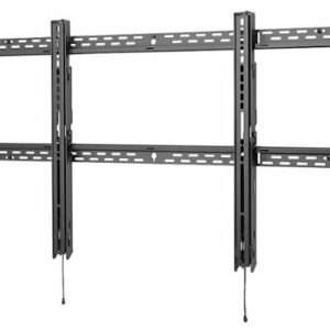 Peerless-AV - SmartMount Display Wall Mount For Most 60" - 98" Flat Panel Displays - Black, Semi-gloss Black